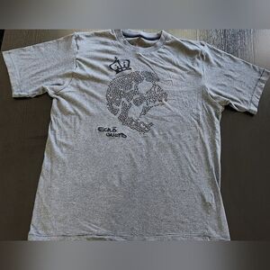 Men's Vintage RARE Ecko‎ Utld T-shirt Size Large Gray Single Stitched